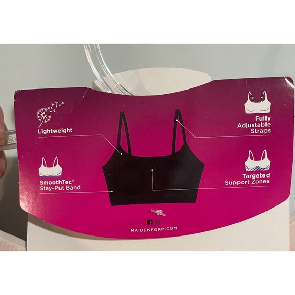 Maidenform Wireless Pure Comfort Pullover Bra Beige Medium - Picture 8 of 12